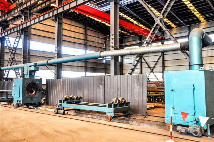 Steel pipe sandblasting machine